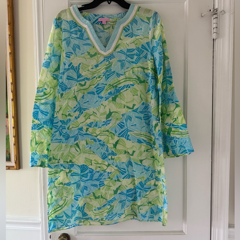 Lilly Pulitzer Alligator Caftan Tunic Dress Summer Vibes